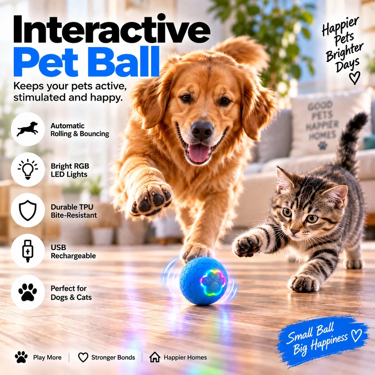 Smart Interactive Pet Ball